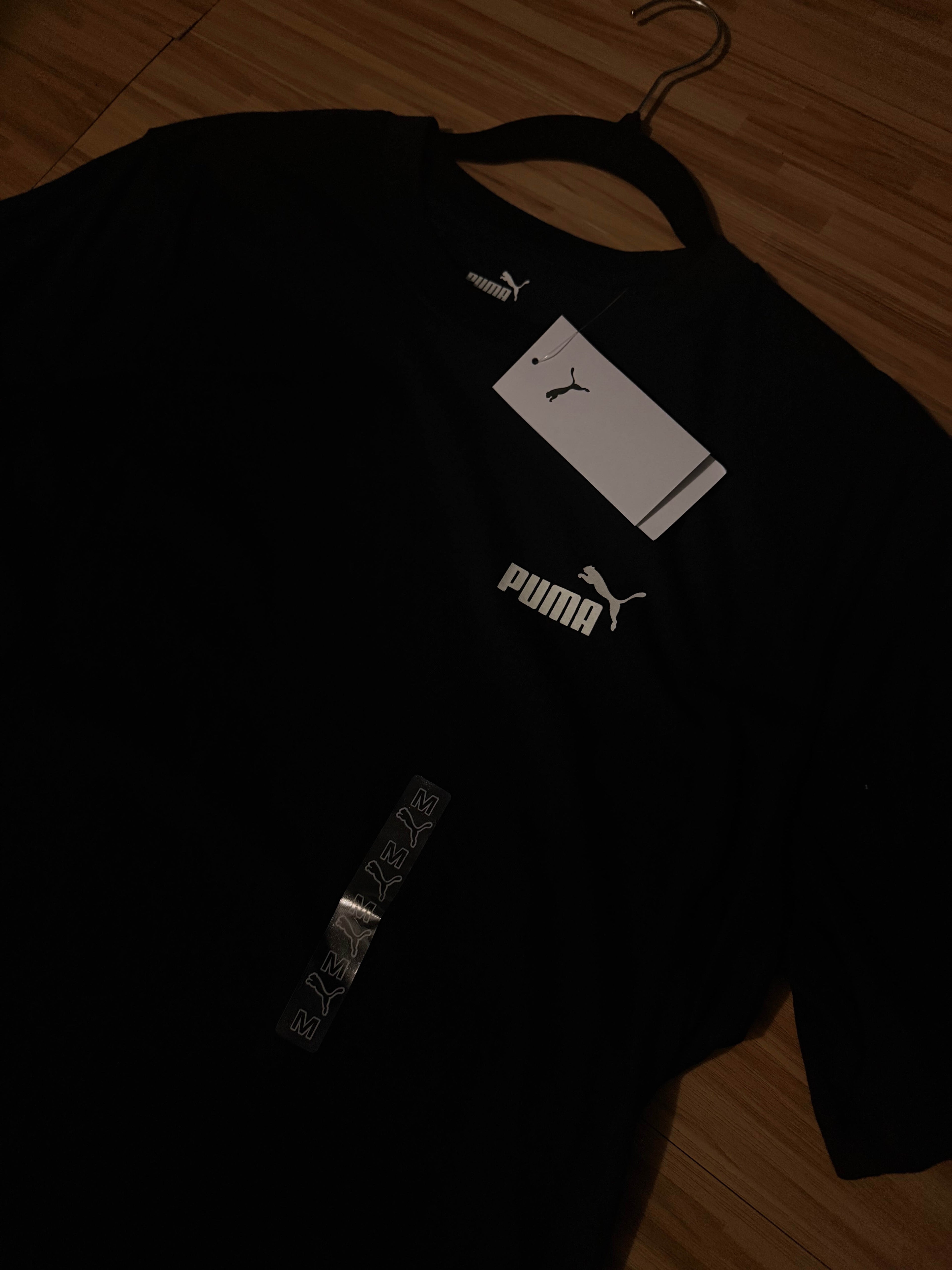 PUMA Basic T Shirt BLACK